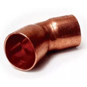 Semicodoen Cobre de 45° Hembra 1/2"