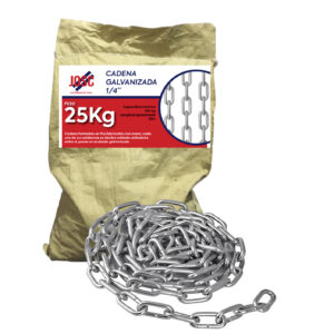 Cadena Galvanizada 1/4" X 1M