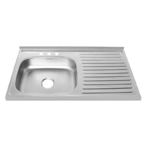 Lavaplatos de 100cm x 50cm 3 Huecos Escurridor Derecho Incrustar