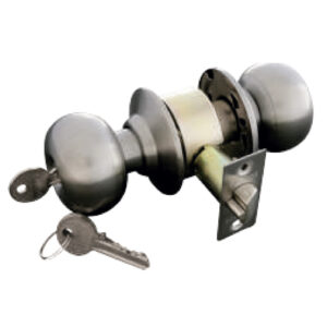 Cerradura Pomo Dormitorio Cromada Tubular - Visalock