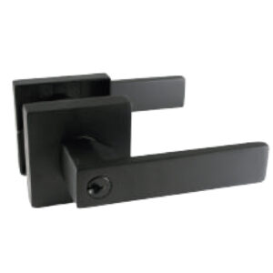 Manilla Pesada Recta Tubular Dormitorio Negra - Visalock